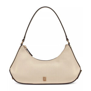 NWOT Karl Lagerfeld Paris Arielle Leather Shoulder Handbag Cream